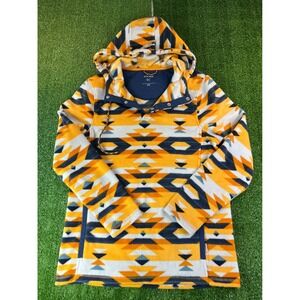 Department West Mens Southwestern Aztec Print Fleece Hoodie‎ Pullover Small